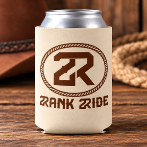 2Rank2Ride Koozie-Cream and Brown